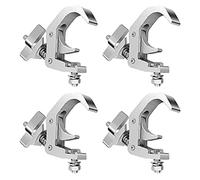 Kueohse 4Packstage Lighting Clip Hook Aluminum Alloy Hook Metal Hook Aluminum Alloy Professional Rack Clamp, for Moving the Head Stage Stage Lighting Fixtures