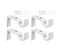Kueohse 4pcs Adjustable Metal Roman Rod Brackets Curtain Accessories Universal Curtain Rod Holders