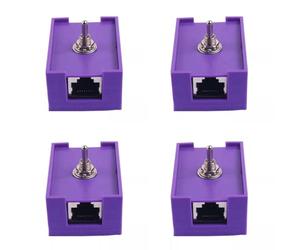 Kueohse 4X Network RJ45 LAN CAT5/CAT6 Twisted Pair Control Switch Toggle Switch Network Cable Switch