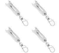 Kueohse 4X Precise Thread Size Checker Keychain,Bolt and Nut Identifier Gauge Size Gauge Precise Bolt Size Finder Keychain