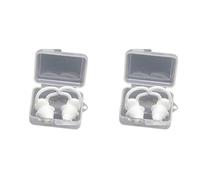Kueohse 4X Soundproof Earplugs Three Layer Silicone Earplugs Waterproof Swimming Ear Plugs Sleep Noise Reduction Comfortable-E