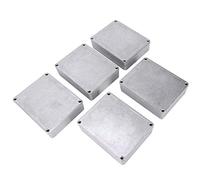 Kueohse 5 Pcs Guitar Effects Pedal Aluminum Stomp Box Enclosure for DIY Guitar Pedal Kit 1590BB