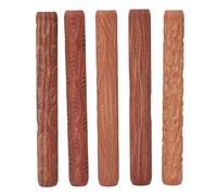 Kueohse 5 Pcs Pottery Tools Wood Hand Rollers,for Clay Stamp Pattern/Roller Pattern,Ceramic Tools,Arcilla Polimerica Tool