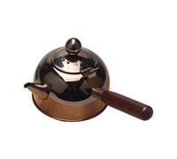 Kueohse 500Ml Single Handle Water Kettle Induction Samll Coffee Milk Tea Pot 304 Stainless Steel Outdoor Water Boiler Drinkware Gas Bronze