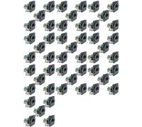 Kueohse 50PCS RJ45 Female Panel Mount Terminal Adapter, D-Type RJ45 8P8C Female to 8pin Terminal