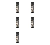 Kueohse 5Pcs RJ45 Cat8 Ethernet Cable Connectors RJ45 Metal Tool Free Easy Termination Plug 2000MHz 40G LAN Cable 22AWG - 24AWG