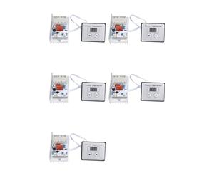 Kueohse 5X Dimmer Switch, 10000W SCR Digital Voltage Regulator Speed Control Dimmer Thermostat AC 220V 80A