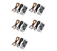 Kueohse 5X Single 12V 0.8A DC PWM 2-3 Wire Fan Temperature Control Speed Controller Chassis Computer Noise Reduction Module