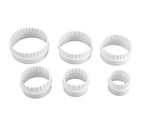 Kueohse 6 Pcs mould punch Pastry Biscuit Cake Fondant sugar paste Round Cutter