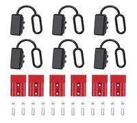 Kueohse 6 Sets 6-10 Gauge Battery Quick Connector 50A 12-36V Battery Quick Disconnect Wire Harness Plug Kit Battery Quick Plug A