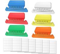 Kueohse 60 Sets Hanging File Tabs and Inserts,Colorful File Folder Labels Filing Tabs for File Identification, Easy to Read