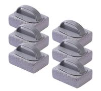 Kueohse 6PCS Pool Clean Block with Handle Swimming Pumice Pool Tile Stone Scrubbing Scouring Stone for Swimming Pools Cleaning