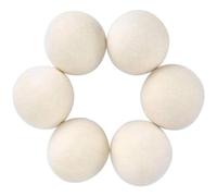 Kueohse 6Pcs Wool Dryer Balls- Premium Natural - Made with Wool That Replaces Dryer Sheets - Lint Remover 7cm