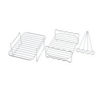 Kueohse Air Fryer Rack for Dual Basket,Air Fryer Accessory Multi-Layer Rack,for Foodi DZ201 DZ40 Double Basket Air Fryer