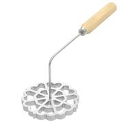 Kueohse Bunuelos Mold with Wooden Handle, Aluminum Bunuelos Cookie Maker Mold Rosette Timbale Iron Set 1 PCS