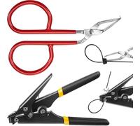 Kueohse Cable Tie Tool Zip Tie Tool 1 Cable Tie Opener and 1 Storage Box Steel Zip Tie Cutter Tool Reusable Cable Tool