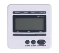 Kueohse Digital Countdown Timer 4 Channel Count Up Down Kitchen Cooking Timer Clock