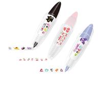 Kueohse DIY Cute Animals Press Type Decorative Pen Cartoon Pattern Correction Tape (3PCS)