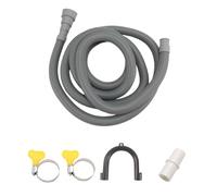 Kueohse Drain Hose Extension Set Universal Washing Machine Hose 10Ft, Include Bracket Hose Connector and Hose Clamps Drain Hoses