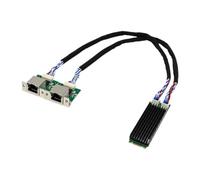 Kueohse Dual Port 2.5G Gigabit Ethernet Card M. 2 B+ M I226-T2 Industrial Grade Network Adapter
