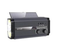 Kueohse Emergency Weather Radio Hand Crank Solar Radio Portable AM/FM/NOAA Radio with 5 Charging Modes Cell Phone Charger