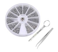 Kueohse Glasses Repair Kit Frameless Sunglasses Nose Holder Clock Screwdriver Nut Tool Family Repair Tool Combination Easy Install Easy to Use