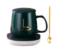 Kueohse Heating-Cup of Electric Coffee Via USB, Gift Box Heating Plate and Coffee Cup, Cup of Coffee Milk