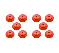 Kueohse Industrial Flat Vacuum Suction Cup F Series Single-Layer Silicone Robotic Arm Accessory with Ribs,Pack of 10 Pcs F30