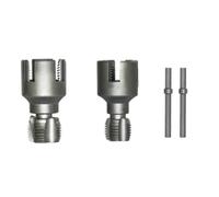 Kueohse Integrated Internal External Pipe Threading Tool Pipe Thread Cutting Tool for Plastic PPR Pipe Tap Die Set (1/2"+3/4")