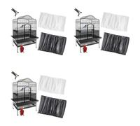 Kueohse Large Bird Cage Cover, Bird Cage Seeds Catcher, Adjustable Soft Nylon Mesh Net, Birdcage Cover Skirt Seeds Guard 6pcs