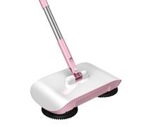 Kueohse Manual Sweeper, Push Type Non-Electric Floor Sweeper, 2-in-1 Carpet and Floor Manual Sweeper