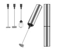 Kueohse Milk Frother Handheld Coffee Frother Electric Whisk, USB Rechargeable Foam Maker Bubbler Egg Beater for Hot Chocolate