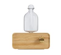 Kueohse Nebulizing Essential Oil Diffusers Cordless Rechargeable Wooden Glass Cold Aroma Diffuser for Living Room Home Office