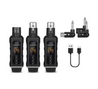 Kueohse New 48V Capacitor XLR Adapter Wireless Microphone Transmitter Receiver for Dynamic Microphone Guitar Audio Mixer