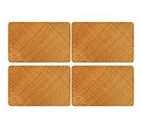 Kueohse Pack of 4, Natural Seagrass Place Mat, 17 Inch X 12 Inch, Hand-Woven Rectangular Rattan Placemats