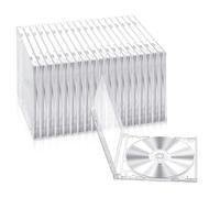 Kueohse Plastic CD Jewel Case for Storage Album Storage Box DVD Cover Protection Replacement DVD Case for Protection Replacement