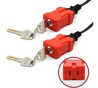 Kueohse Plug Lock Lockout Device 2 Pack Outlet Locking Safety Lock Fits Electrical Shutdown Service