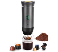 Kueohse Portable Coffee Machine, Electric Espresso Machine, Capsule Machine, Compatiblefor Camping, Car, Travel