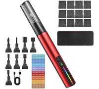 Kueohse Reciprocating Detail Sander,USB Charging Sanding Pen,3 Speed Adjustable Colorful Cordless & Self-Adhesive Sandpaper