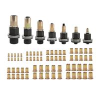 Kueohse Rivet Nuts,Insertion Tool Set- 7-Piece Rivet Nut Pliers Includes 70 Nuts, Hand Rivet Set