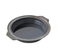Kueohse Round Shape Mold Silicone Folding Cake Baking Pan Mousse Fondant Cylinder Mould for Pastry Dessert Jelly Making,Gray