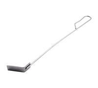 Kueohse Stainless Steel Charcoal Ash Rake BBQ Ash Tool Rake Poker for Charcoal Smoker Wood Burning Stove Silver