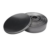Kueohse Stainless Steel Fluted Edge Round Cookie Biscuit Cutter Set 12 Pieces Graduated Ring Sizes