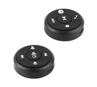Kueohse Universal Steering Wheel Wireless Button Remote Control, Wireless Steering Wheel Audio Volume Track Phone Control Remote, Universal Functionality