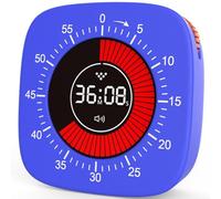 Kueohse Visual Timer for Kids,Digital Timer with 60-Minute Countdown, Silent Timer for Desk Timer Clock for Studying, Teaching A Easy Install