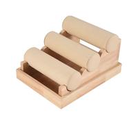 Kueohse Wood 3 Tier Bracelet Watch Stand Holder Jewelry Showcase Display Storage Necklace Bangle Organizer White