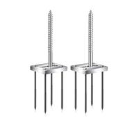 Kueohse Wood Handrail Installation Hardware Work 2 Sets Newel Post Fastener Mounting Kit for Finished Floors, Stairs