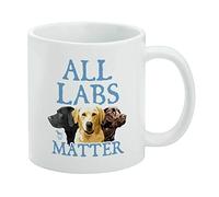 Kueprae All Labs Matter Labrador Dogs White Mug 11oz