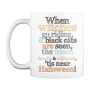 Kueprae Halloween Witches - When Go Riding, & Black Cats are Seen, The Gift Coffee Mug 11oz