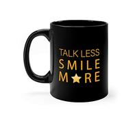 Kueprae Talk Less Smile More, Hamilton Quote Coffee Mug Cup 11oz
